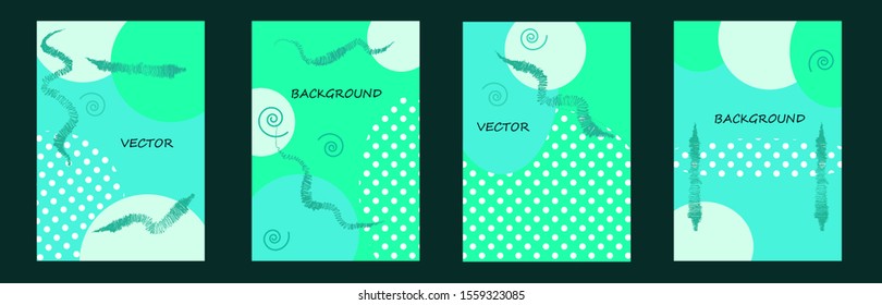 Vector illustration in trendy flat style and with copy space for text - vertical banners, backgrounds and wallpapers for social media stories, banners
