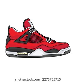 Vector Illustration of Trendy Sneaker