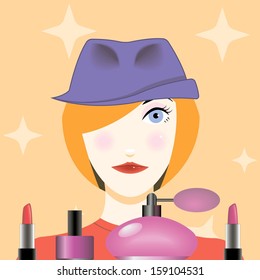 vector illustration for a trendy teen magazines