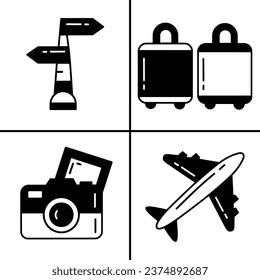 Vector illustration of treveling icon. Stock vector design.