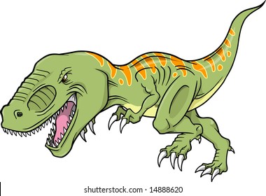 Vector Illustration of a T-Rex Dinosaur