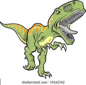 Vector Illustration of a T-Rex Dinosaur