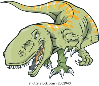 Vector Illustration of a T-Rex Dinosaur