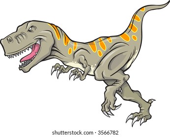 Vector Illustration of a T-Rex Dinosaur