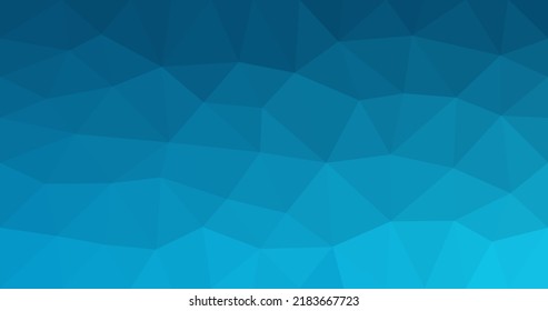 vector illustration of triangle mosaic crystal low polygon blue background. fits for presentation, website, promotion, decoration, wallpaper, concept, etc.