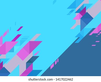 vector illustration of triangle Multicolored Background
