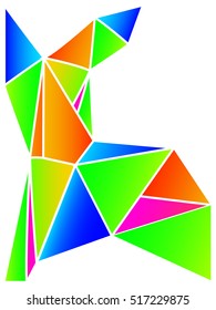 Vector illustration of triangle pattern for your design 