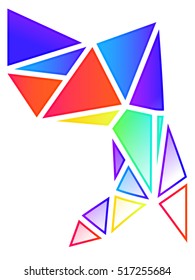 Vector illustration of triangle pattern for your design 