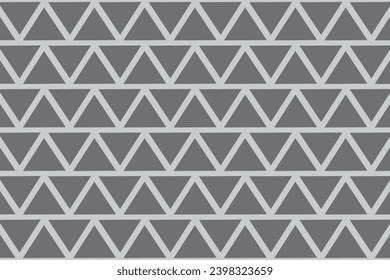 Vector illustration of a triangular motif iron plate pattern.