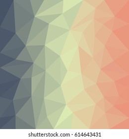 Vector illustration. Triangulated background. Gray, yellow, red