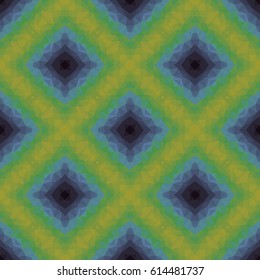 Vector illustration. Triangulated background. Seamless pattern. Green, gray, yellow