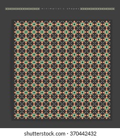 Vector illustration for tribal design. Ethnic motif. Pastel colors. For invitation, web, textile, wallpaper, wrapping paper.