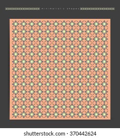 Vector illustration for tribal design. Ethnic motif. Pastel colors. For invitation, web, textile, wallpaper, wrapping paper.