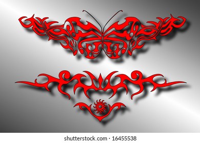 vector illustration of tribal design pattern
