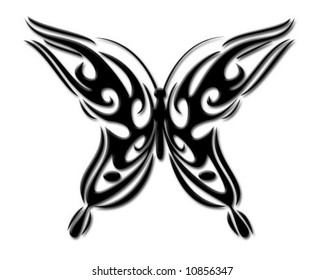 Vector illustration of tribal tattoo pattern