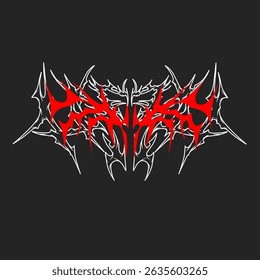 Vector illustration of tribal tattoos for body and t-shirt decoration, in Neo-tribal Cybersigilism style