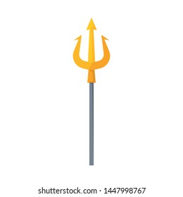 Vector illustration of trident and poseidon icon. Collection of trident and sea stock symbol for web.