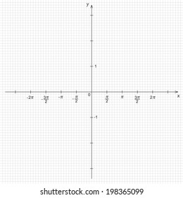 Vector illustration of trigonometrical system of coordinate