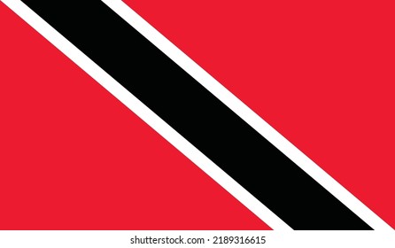 vector illustration of Trinidad and Tobago flag.