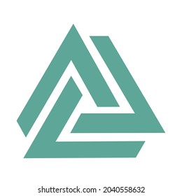Vector illustration of a trinity style company logo design.