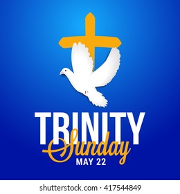 Vector illustration of Trinity Sunday.