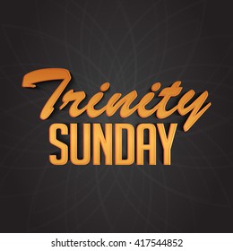 Vector illustration of Trinity Sunday.