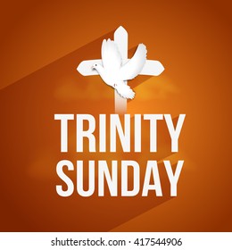 Vector illustration of Trinity Sunday.