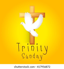 Vector illustration of Trinity Sunday.