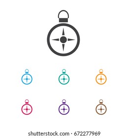 Vector Illustration Of Trip Symbol On Direction Icon. Premium Quality Isolated Orientation Element In Trendy Flat Style.