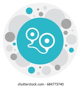 Vector Illustration Of Trip Symbol On Navigation Icon. Premium Quality Isolated Destination Element In Trendy Flat Style.