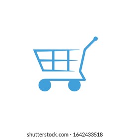Vector illustration, trolley icon template.
