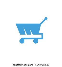 Vector illustration, trolley icon template.