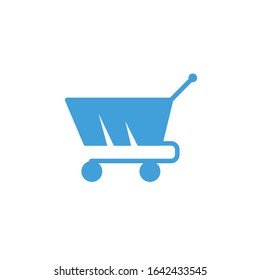 Vector illustration, trolley icon template.