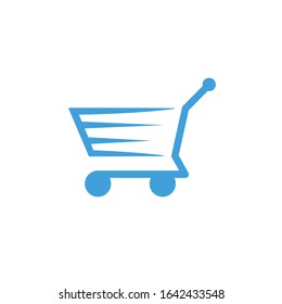 Vector illustration, trolley icon template.