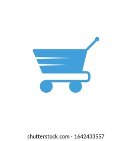 Vector illustration, trolley icon template.