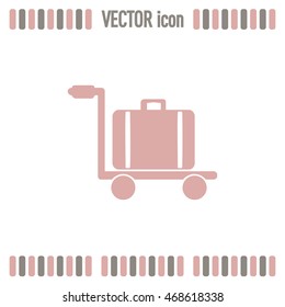 Vector illustration of trolley suitcase 