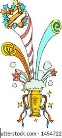 Vector illustration of a trophy award