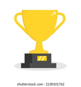 Vector illustration of a trophy as an award, perfect for sports advertising