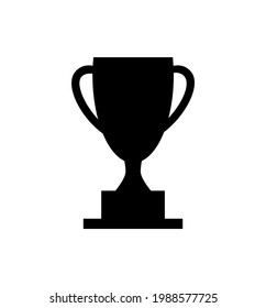 vector illustration of trophy icon on a white background