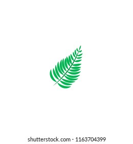 Vector illustration. Tropical jungle plant leaf.