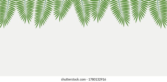 Vector illustration tropical leaves background,use for banner, business cards.Exotic design,summer background.