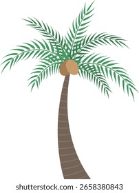 Ilustração vetorial de palmeira tropical