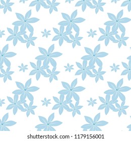 vector illustration tropical pattern, Seamless Hibiscus Pattern