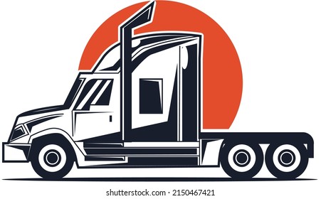 a vector illustration of a truck