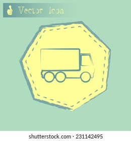 Vector illustration of a truck 