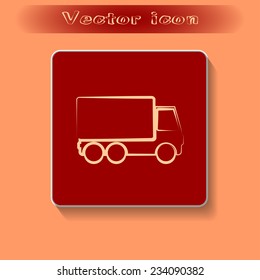 Vector illustration of a truck 