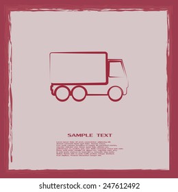 Vector illustration of a truck 