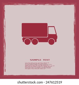 Vector illustration of a truck 