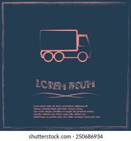Vector illustration of a truck 