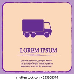 Vector illustration of a truck 